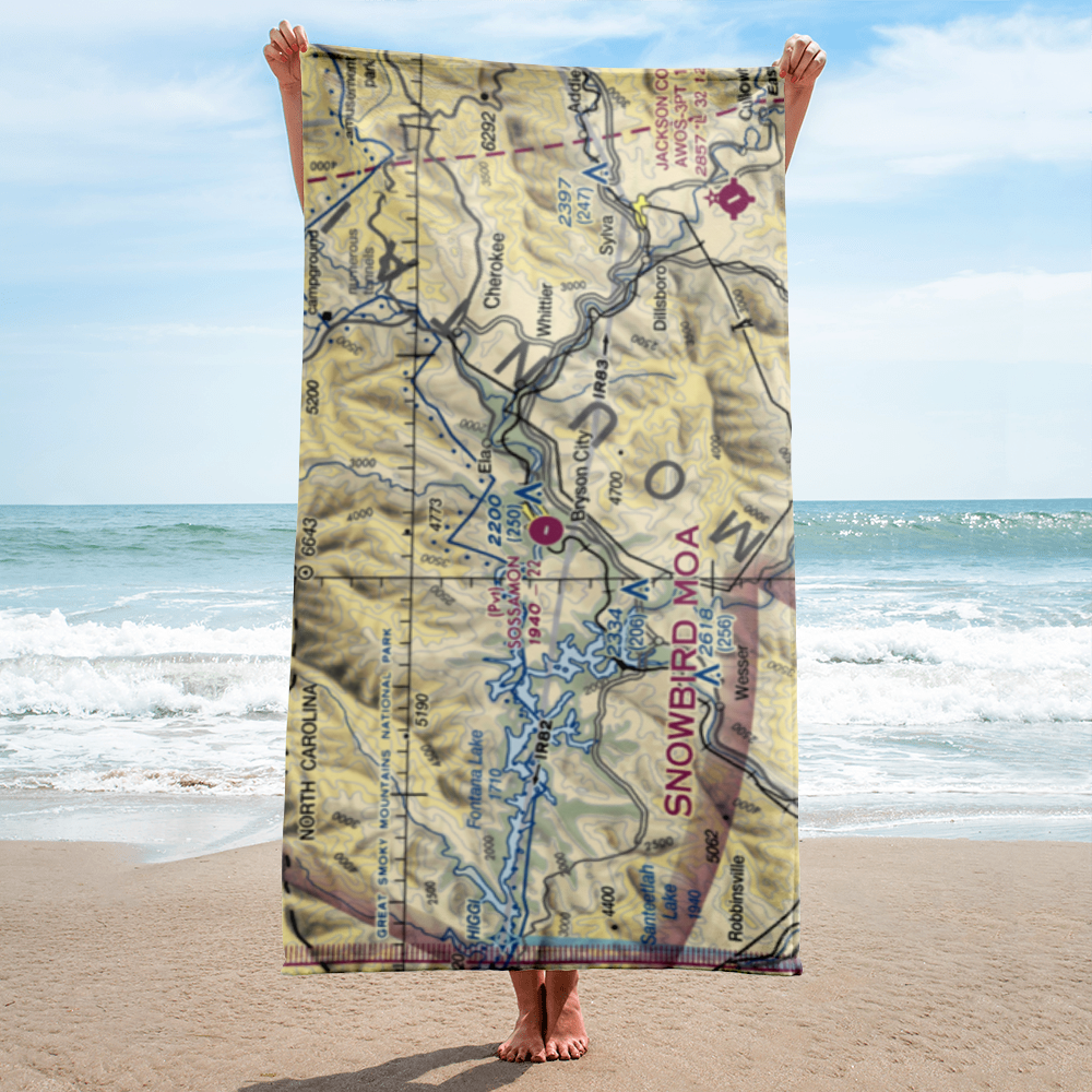 Sossamon Field (57NC) VFR Sectional Towel 