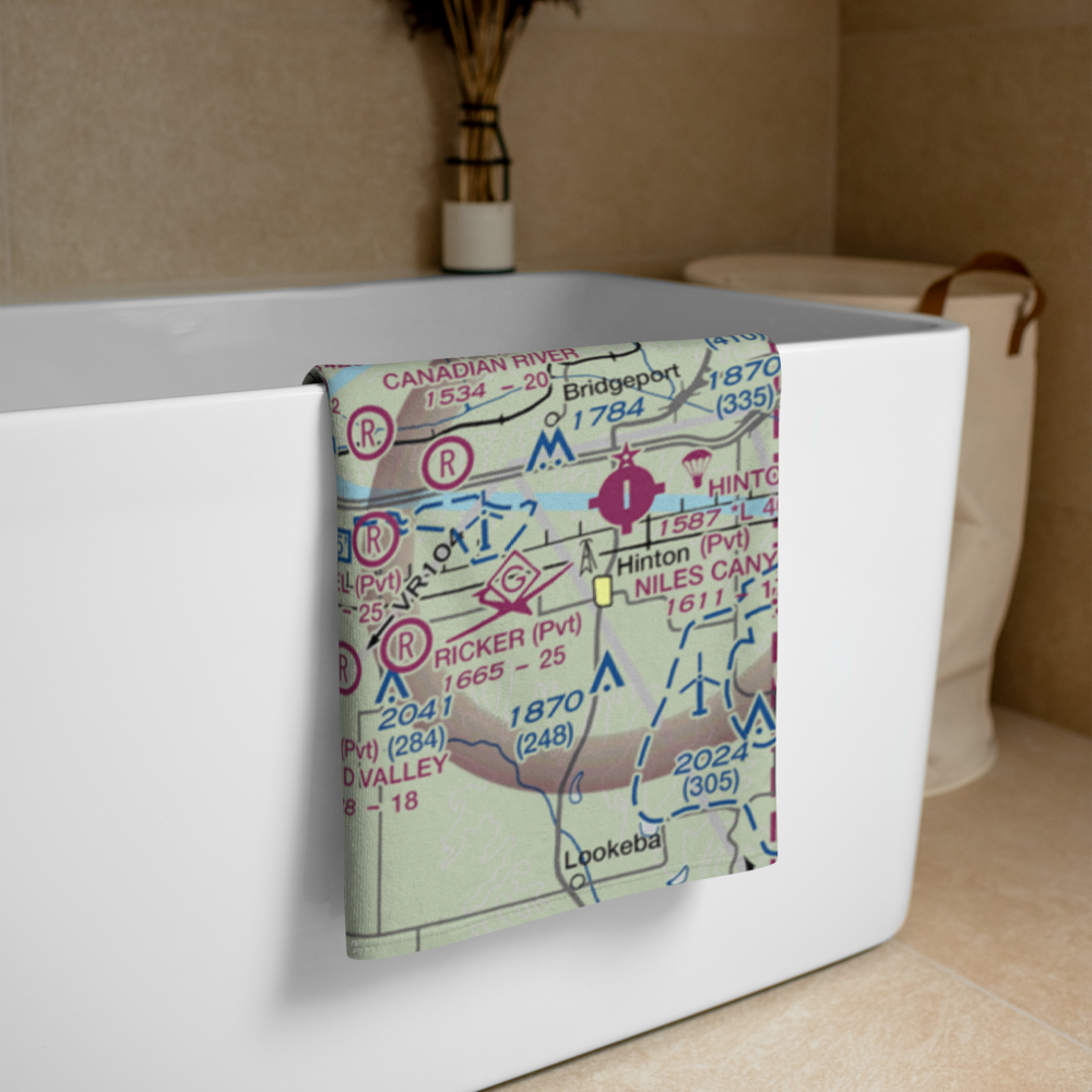 South Farm Airport (32OK) VFR Sectional Towel 