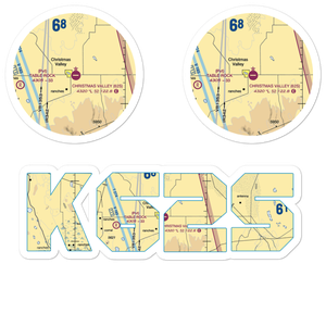 Christmas Valley Airport (62S) VFR Sectional Sticker Pack