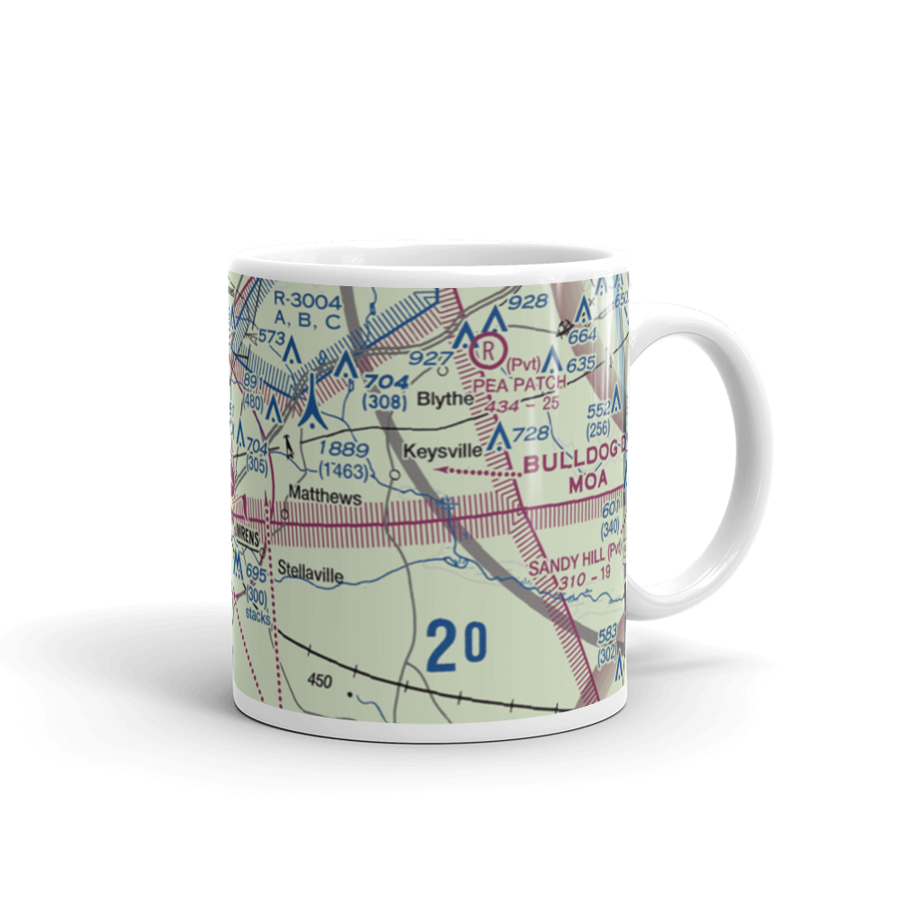 Wrens Memorial Airport (65J) VFR Sectional  Mug 