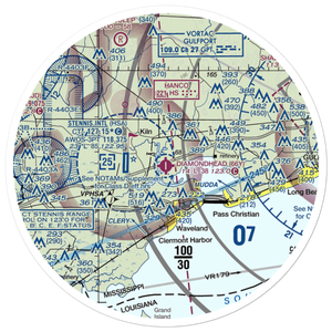 Diamondhead Airport (66Y) VFR Sectional Sticker (30 mile)