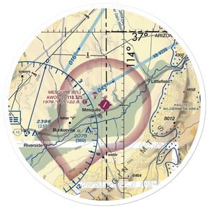 Mesquite Airport (67L) VFR Sectional Sticker (30 mile)