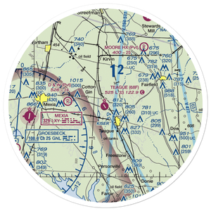 Teague Municipal Airport (68F) VFR Sectional Sticker (30 mile)