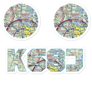 Tallahassee Commercial Airport (68J) VFR Sectional Sticker Pack