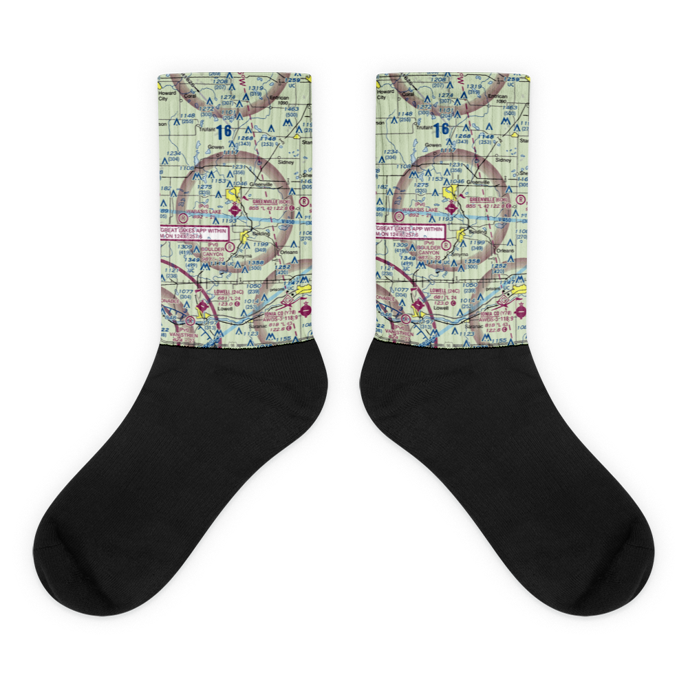 Greenville Municipal Airport (6D6) VFR Sectional Socks 