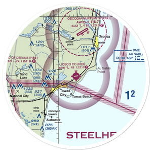 Iosco County Airport (6D9) VFR Sectional Sticker (30 mile)