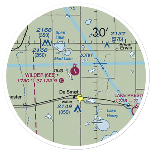 Wilder Airport (6E5) VFR Sectional Sticker (20 mile)