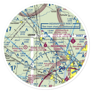 Boone County Airport (6I4) VFR Sectional Sticker (30 mile)