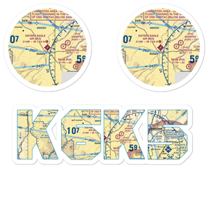 Sisters Eagle Air Airport (6K5) VFR Sectional Sticker Pack