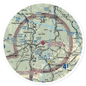 Logan County Airport (6L4) VFR Sectional Sticker (30 mile)