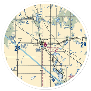 Wishek Municipal Airport (6L5) VFR Sectional Sticker (30 mile)