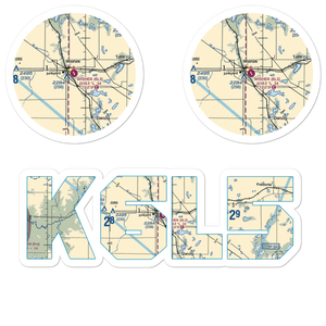 Wishek Municipal Airport (6L5) VFR Sectional Sticker Pack