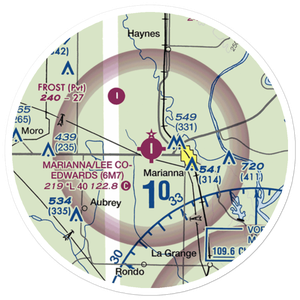 Marianna Lee County Steve Edwards Field (6M7) VFR Sectional Sticker (20 mile)