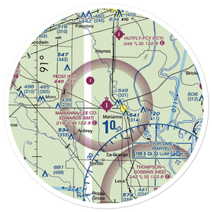 Marianna Lee County Steve Edwards Field (6M7) VFR Sectional Sticker (30 mile)