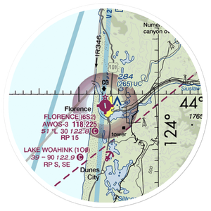 Florence Municipal Airport (6S2) VFR Sectional Sticker (20 mile)