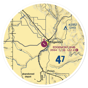 Edgemont Municipal Airport (6V0) VFR Sectional Sticker (20 mile)