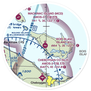 Bois Blanc Airport (6Y1) VFR Sectional Sticker (20 mile)