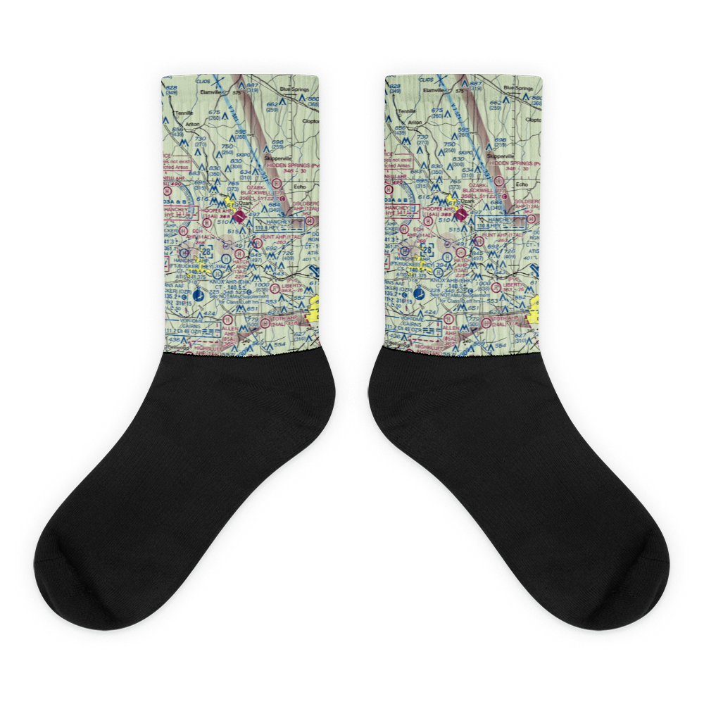 Ozark-Blackwell Field (71J) VFR Sectional Socks 