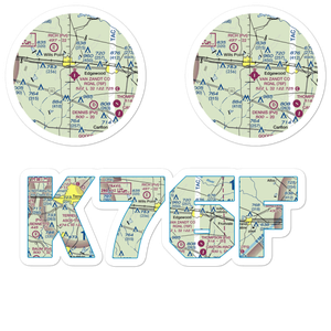Van Zandt County Regional Airport (76F) VFR Sectional Sticker Pack