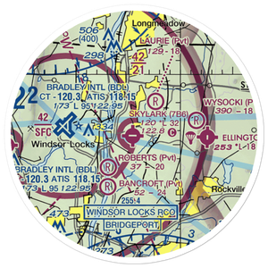 Skylark Airpark (7B6) VFR Sectional Sticker (20 mile)