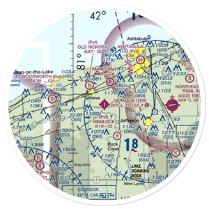 Germack Airport (7D9) VFR Sectional Sticker (30 mile)
