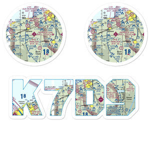 Germack Airport (7D9) VFR Sectional Sticker Pack