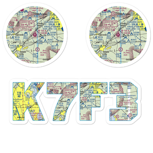 Caddo Mills Municipal Airport (7F3) VFR Sectional Sticker Pack