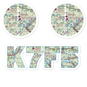 Canton Hackney Airport (7F5) VFR Sectional Sticker Pack