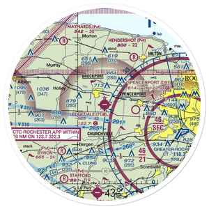 Ledgedale Airpark (7G0) VFR Sectional Sticker (30 mile)