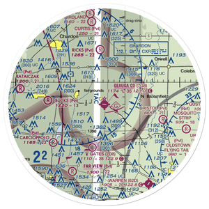 Geauga County Airport (7G8) VFR Sectional Sticker (30 mile)