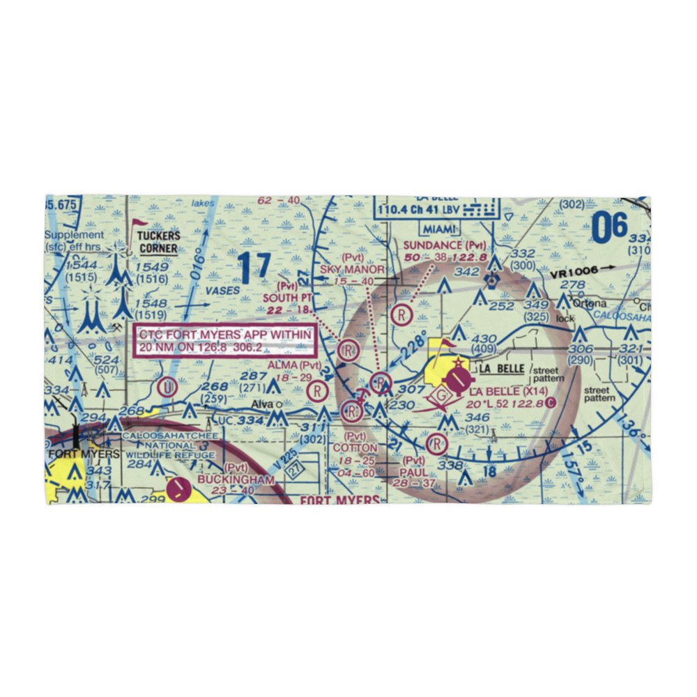 South Point Airport (95FD) VFR Sectional Towel 