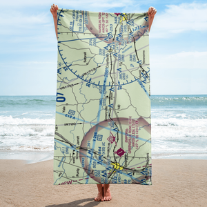 Southampton Correctional Center Airport (VA14) VFR Sectional Towel