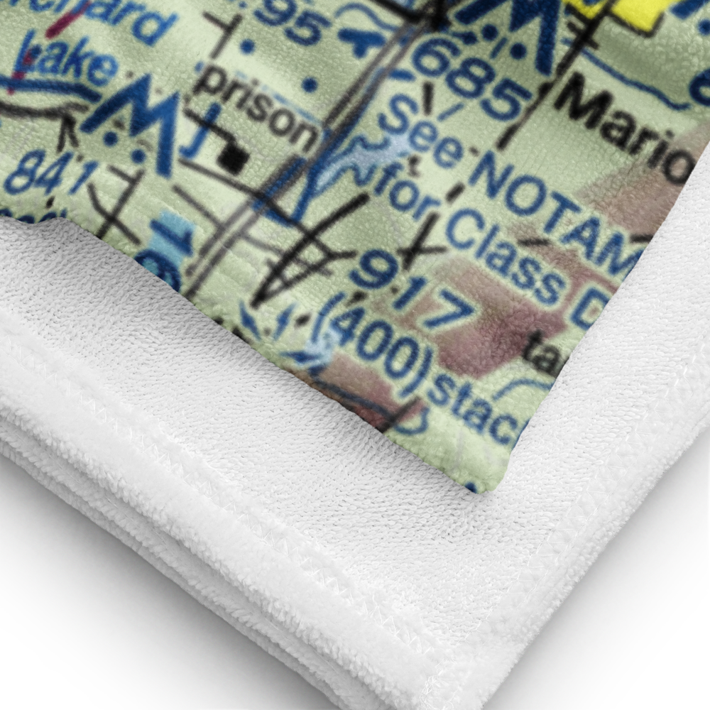 Southern Illinois Airport (MDH) VFR Sectional Towel 