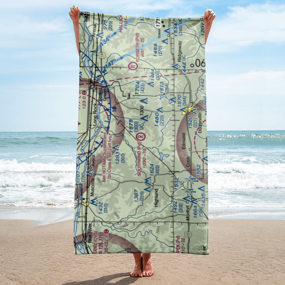 Southwind Airport (22WN) VFR Sectional Towel 