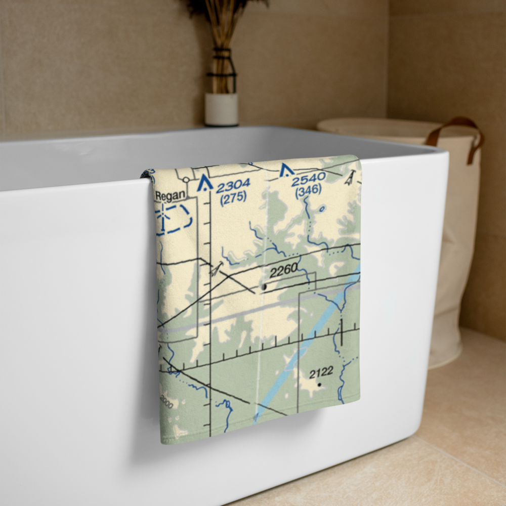 Spitzer Airport (ND80) VFR Sectional Towel 