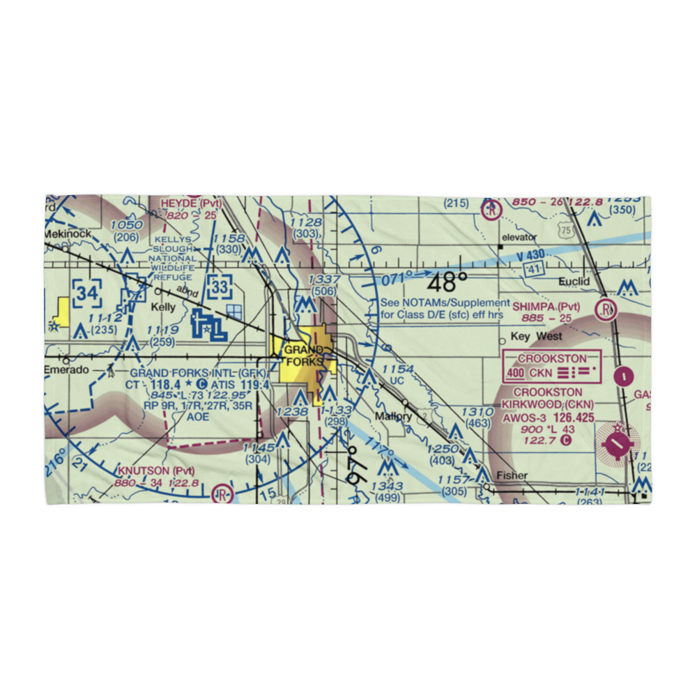 Spud Field (MN38) VFR Sectional Towel 