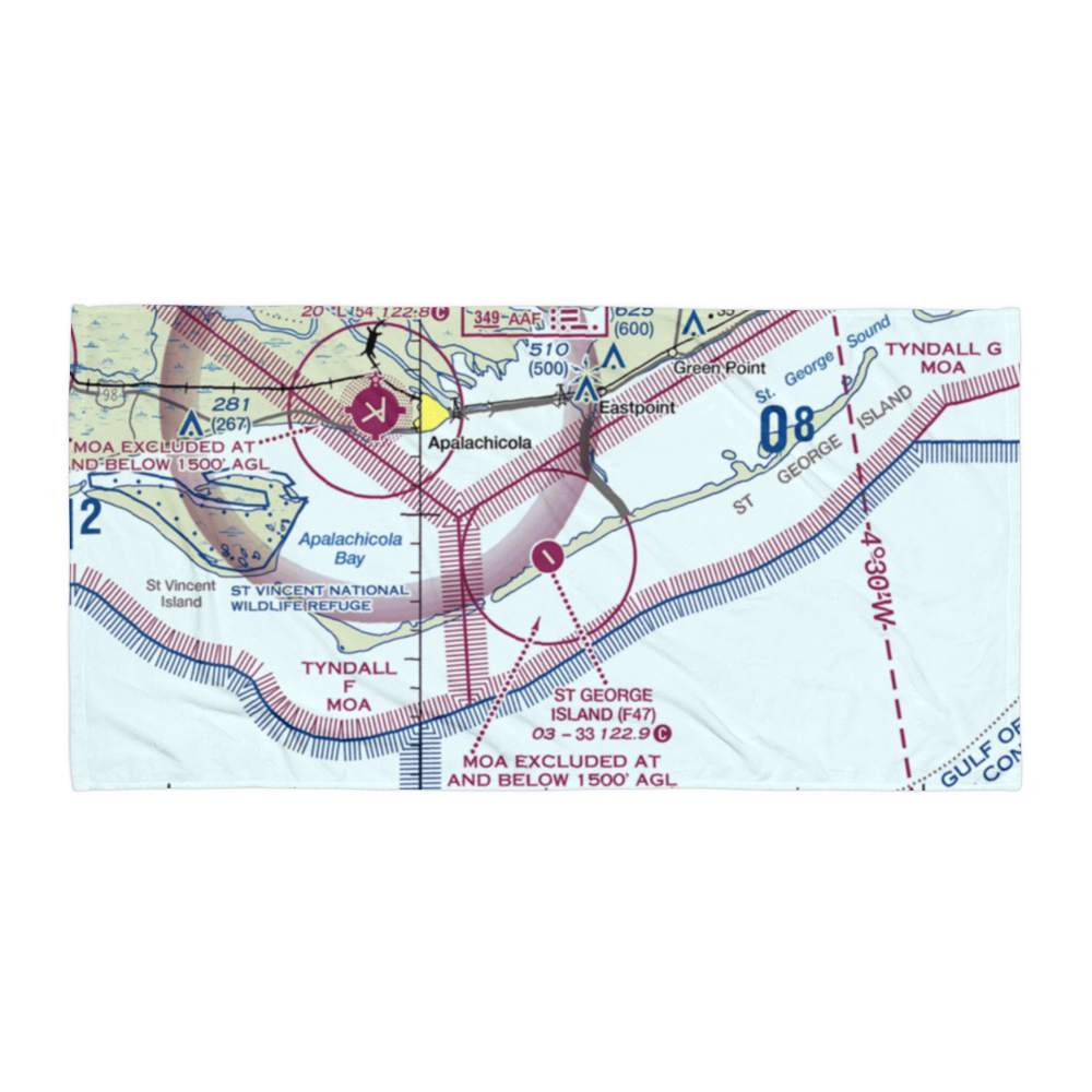 St George Island Airport (F47) VFR Sectional Towel 