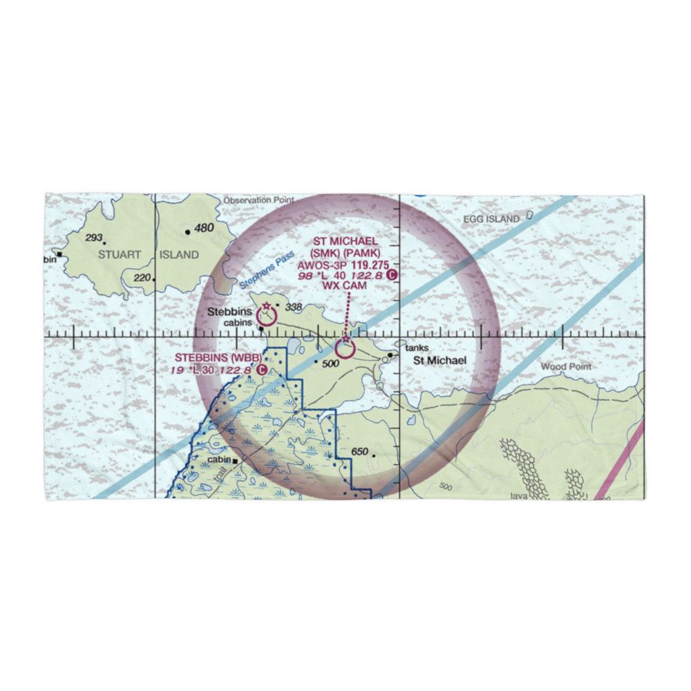 St Michael Airport (SMK) VFR Sectional Towel 