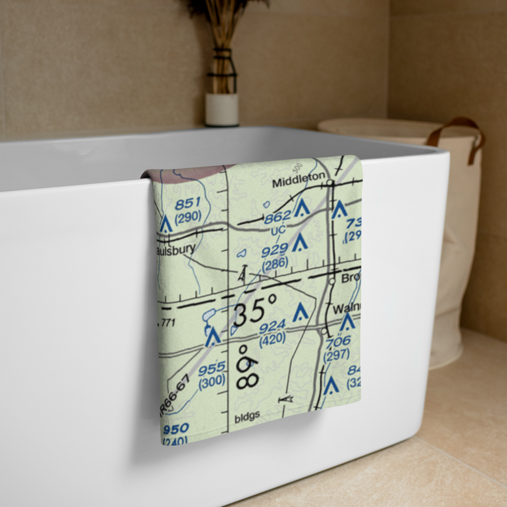 St. Somewhere Airport (6TN7) VFR Sectional Towel 