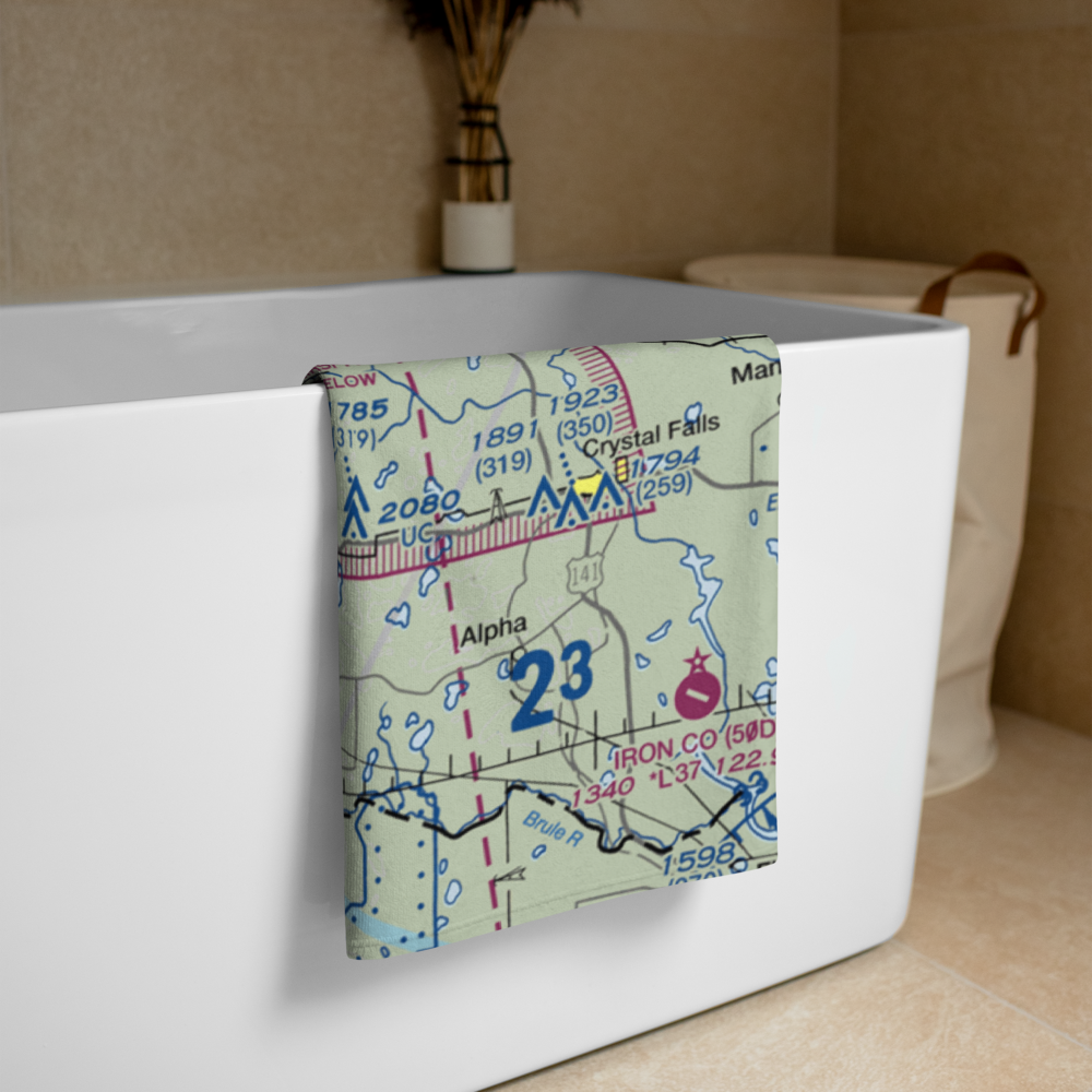 Stambaugh Airport (Y73) VFR Sectional Towel 