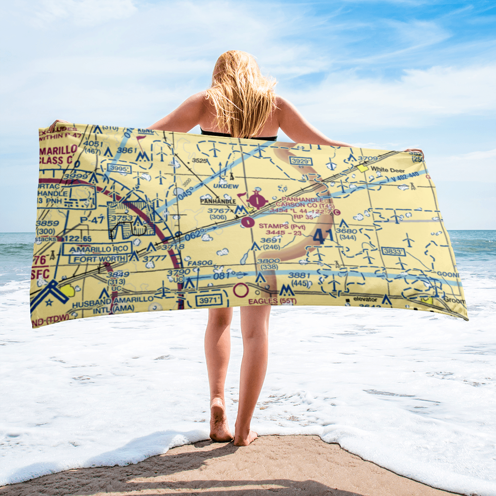 Stamps Field (3TE5) VFR Sectional Towel 