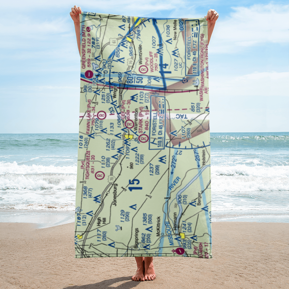 Stark Airport (MU18) VFR Sectional Towel 