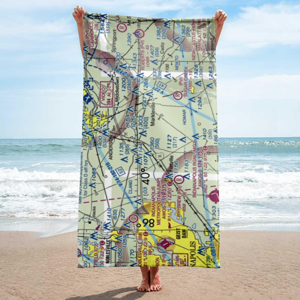 Stephenson Airport (IN32) VFR Sectional Towel 