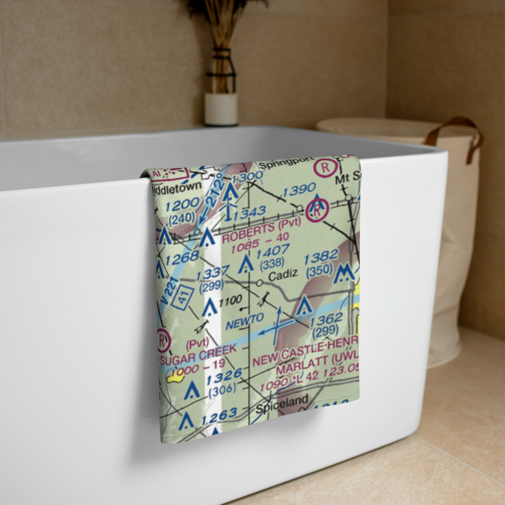 Stephenson Airport (IN32) VFR Sectional Towel 