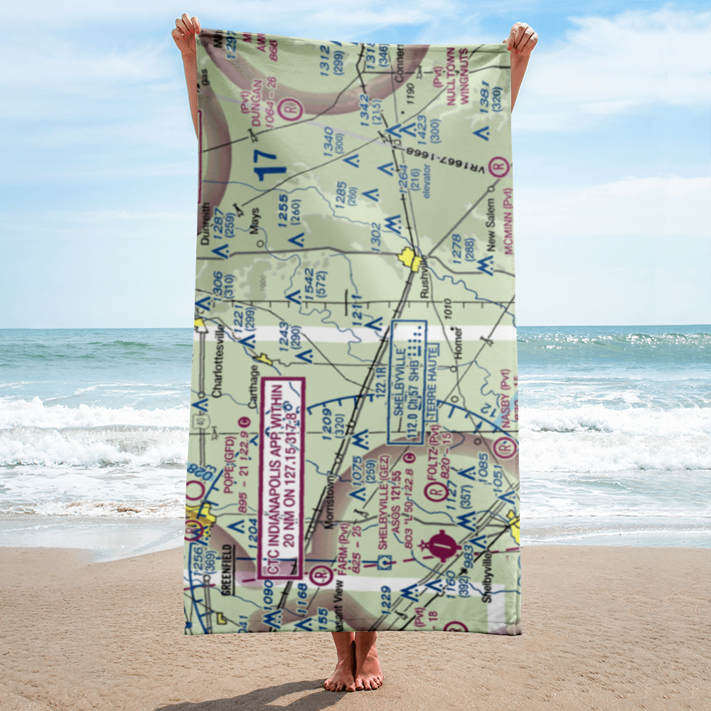 Stevens Farms Airport (IN05) VFR Sectional Towel 