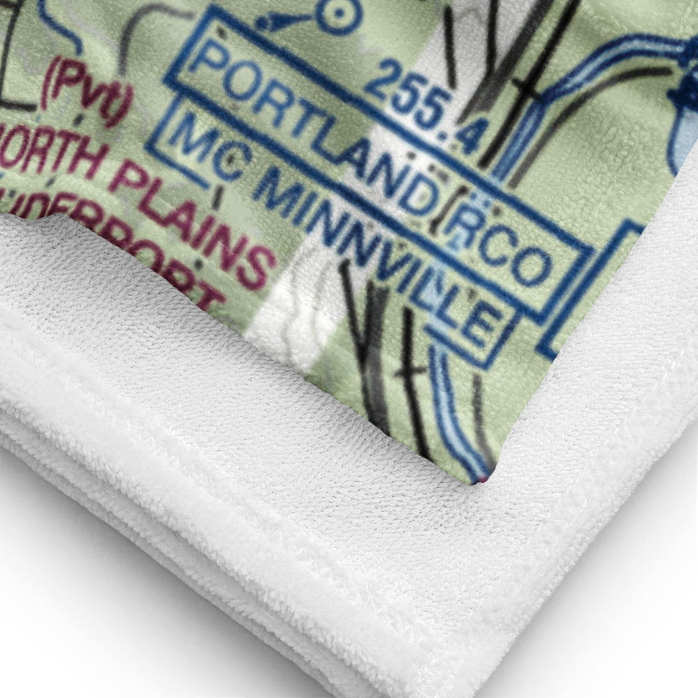 Stevens Mountain Airport (10OR) VFR Sectional Towel 