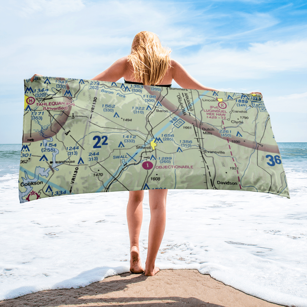 Stilwell Airport (45OL) VFR Sectional Towel 