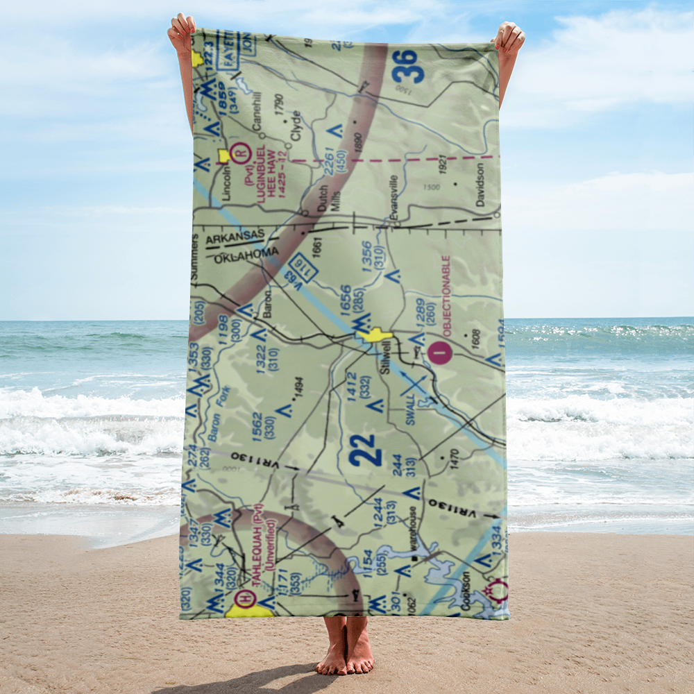 Stilwell Airport (45OL) VFR Sectional Towel 