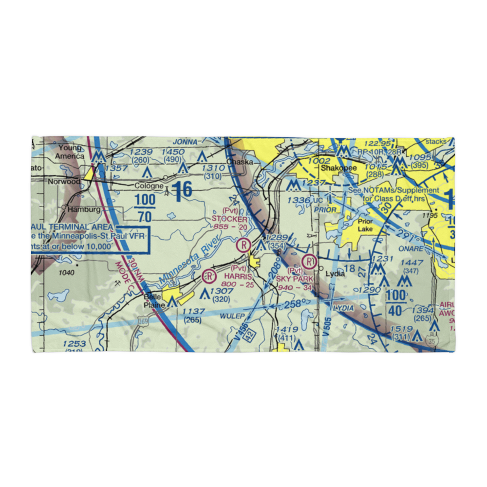 Stocker Private Airport (MN63) VFR Sectional Towel 