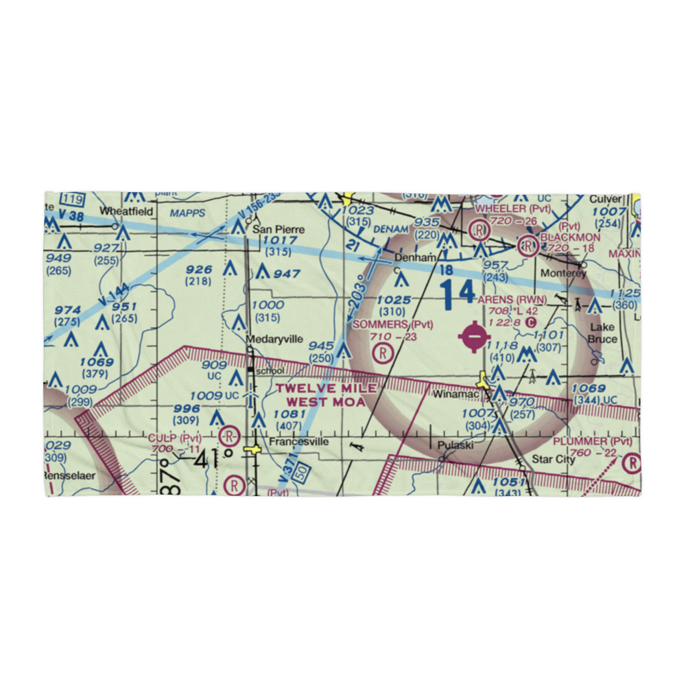 Stout Field (3II5) VFR Sectional Towel 